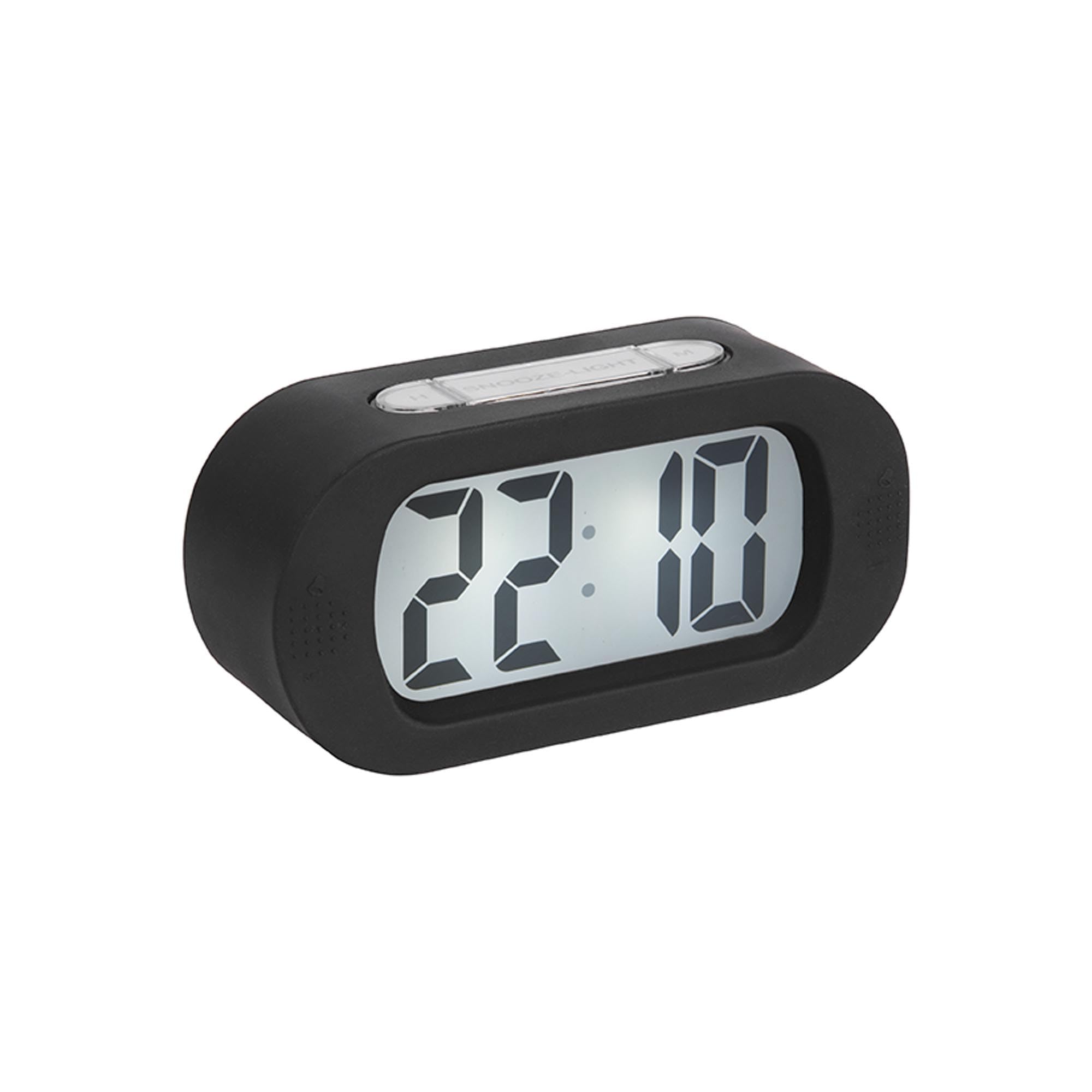 Karlsson - Rubber Clock - Silicone - Black - H7 x W14 x D5 cm