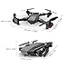 OKPOW 2MP 120° Wide Angle Selfie Drones 2.4G Foldable RC Quadcopter Wifi FPV Drone Altitude Hold 3D Flips Rolls 6-Axis Gyro Gravity Sensor RTF RC Drones