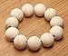 Craft Wood Beads, Penta Angel 25mm 50Pcs Unfinished Round Smooth Wooden Space Beads Garland Beads for DIY Painting Woodworking Home Table Decoration