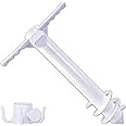 IUUU Beach Umbrella Sand Anchor Stand Holder with 3-Tier Screw, Includes Umbrella Hanging Hook 4-prongs/Storage Bag, Adjustab