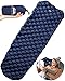 WELLAX Ultralight Air Sleeping Pad - Inflatable Camping Mat for Backpacking, Traveling and Hiking Air Cell Design for Better Stability & Support -Plus Repair Kit
