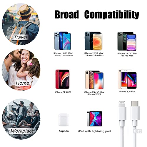 iPhone 14 Charger, 20W PD Super Quick Apple Charger 【Apple MFi