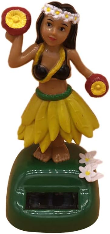 Mflbefulmel Funny Solar Powered Dancing Girl Swing Decor Car Dashboards Swing Toys Desk Bobble Car Home Office Ornament Figure Statue Figurine Model 6#