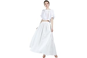 BEAUTELICATE Victorian Dress Renaissance Skirt Gypsy Long Maxi Medieval Skirt A-line Full Length