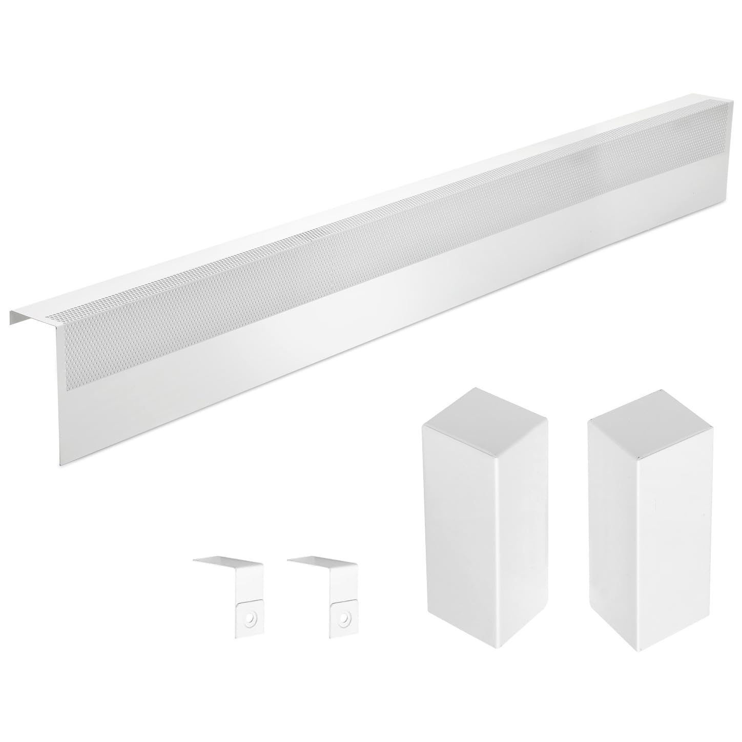 Photo 1 of 1 Upgraded 6 FT Baseboard Heater Cover 
 Galvanized Steel Easy Slip-On Baseboard Cover for Replacing Old and Rusty Looking Electric and Hydronic Base board Heater Cover