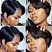 BeiSD Short Black Haircuts Natural Synthetic Hair Wigs For Black Women Black Short Wigs For Women African American Women's Wig