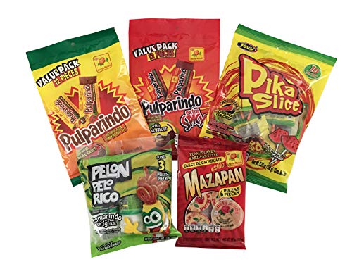 Mexican Candy Variety Pack Gift Pack Includes De La Rosa Mazapan Pulparindo Regular And Extra Spicy Pelon Pelo Rico Tamarindo And Jovy Pica Slice Watermelon Buy Online In Gambia At Gambia Desertcart Com Productid