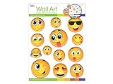 Craft Decor CD820B 3D Pop-Ups! Kid's Wall Decor, Emoji
