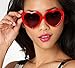 Coco&de Lolita Metal Heart Shaped Frame Cupid Sunglasses (Red, 58)