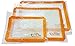 Rina Bakeware - Silicon Baking Mat - Set of 3 - Non Stick - Food grade - BPA free - High temperature range - cookware set (2 of 16.5
