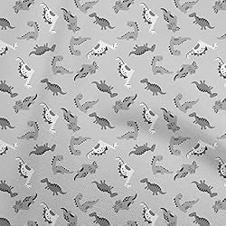 oneOone Viscose Jersey Gray Fabric Colorful