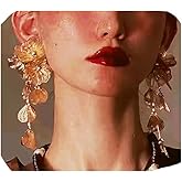 Statement Flower Earrings Classy Gorgeous Earrings Jewelry
