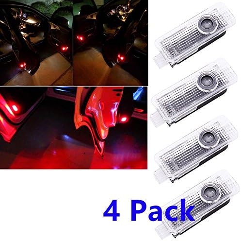 symboat 4 pcs LED Logo luz Sombra proyector de Coche Puerta ...