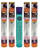 Four Juicy Jay's Juicy Jones Pre-rolled Grape Cone with Authentic Beamer Smoke Doob Tube Container