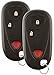 Discount Keyless Replacement Key Fob Car Entry Remote Compatible with Acura MDX RSX E4EG8D-444H-A (2 Pack)