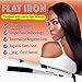 Silky Hair One Pass Flat Iron 475°F Hair Straightener | Vibrating/Ceramic + Titanium Tourmaline Fusion Floating Plates Straighten Curly,Coarse,Damaged & Thin Hair | Dual Voltage & Auto Shut Off