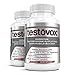 Testovox Muscle Builder and Testosterone Booster for Men (2 Bottles) | Enhance Performance with Lean Mass Formula to Jump Start Your Libido | Bulk Supplement with Tribulus Terrestris | 60 Caps Each
