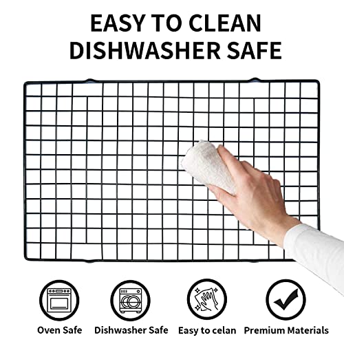 VNIMTI Cooling Racks for Baking, 9.84” x 15.75” Heavy Duty Enamel