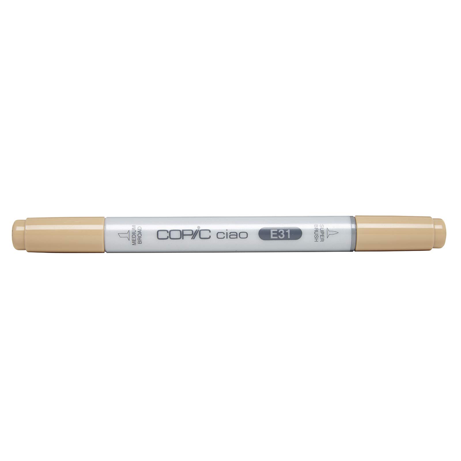 COPIC Ciao Coloured Marker Pen - (E-31) Brick Beige, For Art & Crafts, Colouring, Graphics, Highlighter, Design, Anime, Professional & Beginners, Art Supplies & Colouring Books — image 1