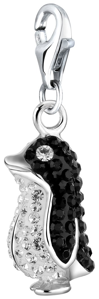 Nenalina 716245-050 Penguin Carabiner Charm Pendant for Charm Bracelet 925 Sterling Silver