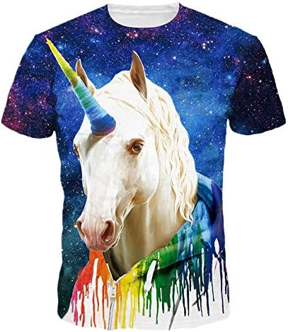 Mchochy Unisex 3D Wolf T Shirts Couples Summer Short Sleeve T-Shirts Casual Tees
