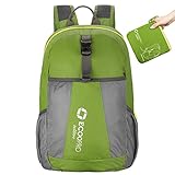 ECOOPRO 20L Lightweight Daypack, Waterproof Packable Durable Travel Backpack for Adults Teens and Children Green