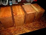 A2ZSale 4 Beautiful Black Cherry Kiln Dried Bowl Blanks Turning Block Wood Shop Small Projects Ready to Finish Turn Approximately 6