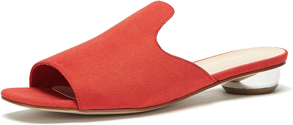 comfortable mules with heels