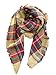 MOTINE Tartan Blanket Scarf Stylish Winter Warm Pashmina Wrap Shawl for Women