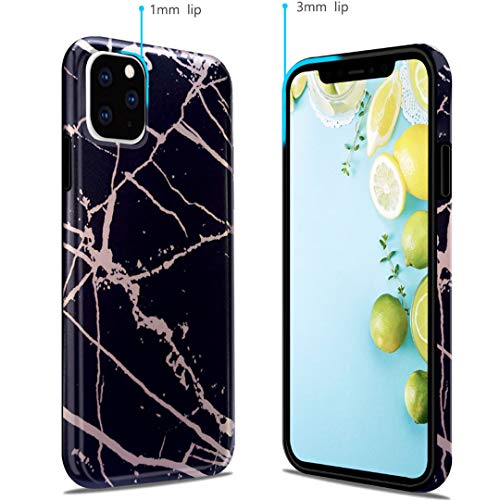 iPhone 11 Pro Max 2019 6.5 Case, Ranyi Gold Stamping Marble Pattern [Support Wireless Charging] Shock Absorbing Resilient TPU Rubber/Silicone Case for Apple 2019 6.5 Inch iPhone 11 Pro Max (3) - Thumbnail 6