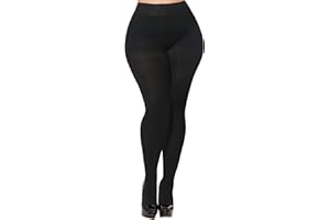 Buauty 80D Black Tights for Women,Opaque Tights Soft, High Waist Soft Nylon Pantyhose