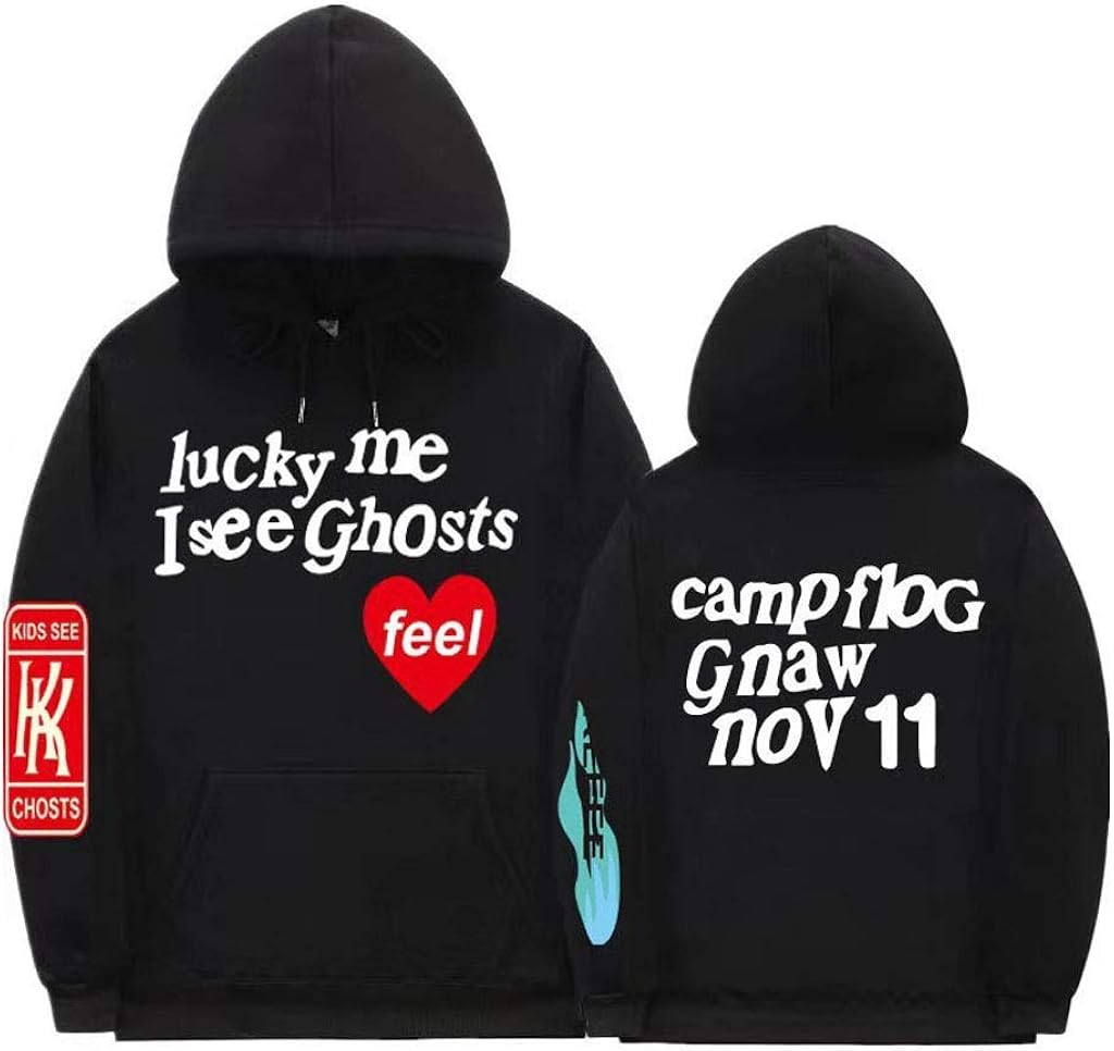 Kanye WEST Graffiti Printed LongSleeved Hoodie Fashion Casual Sports