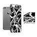 iPhone 6 Case, GMYLE Cover Case Print Crystal for iPhone 6 / 6s (4.7 inch Display) - Black Marble II Slim Fit Snap On Protective Hard Shell Back Case