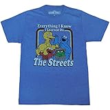 Sesame Street Everything I Know Adult T-Shirt-XX-Large