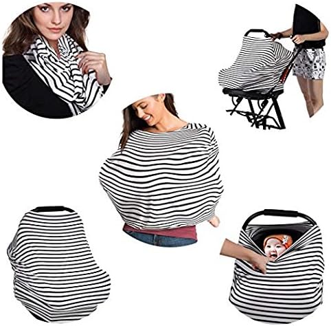 Mommy Cuddle Unisex Organic Cotton Baby Nursing Breastfeeding Cover (Black)