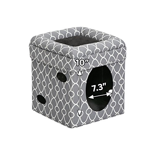 image for MidWest Homes for Pets Cat Cube | Cozy Cat House/Cat Condo in Fashiona
