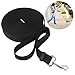 Foxnovo Training Leashes 15m /50ft Long Nylon for Pet Dog Cat Color Black
