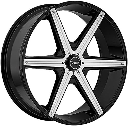 Viscera 842 24 Black Wheel / Rim 5x115 &amp; 5x5.5 with a 15mm Offset and a 83.7 Hub Bore. Partnumber 842249065+15GB