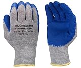 Lakeland SpiderGrip 7-1506 Dipped Latex Coated Palm, Slip Resistant, Knit Work Glove, Grip, Medium, Grey/Blue (12 Pair)