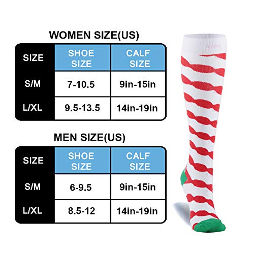 HLTPRO 20-30 mmHg Compression Socks Women & Men - Compression Stockings for Running, Nurse, Flight, Travel - Thumbnail 3