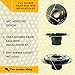 5 Piece Shower Drain Base (Flange) Bundle - Heavy Duty ABS - UPC Approved Design - 2 Inch, No Hub Design for Linear Shower Drains - w/Free Rubber Gasket, Wrench, How-to Guide.