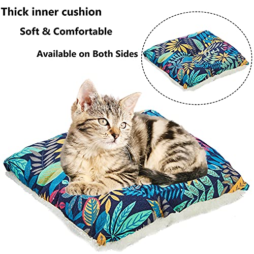 Cat Beds for Indoor Cats, Cat House Cat Tent Bed Cat Cave for Indoor Cats Clearance Self Warming 2 in 1 Foldable Cozy Cats Small Pets Puppy Kittens Bed Tent Soft Removable Washable Cushioned Pillow