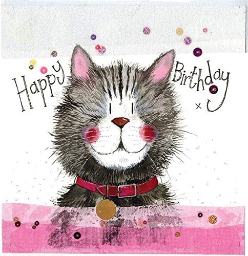 Alex Clark Cat & Collar Birthday Card