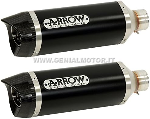 ARROW EXHAUST THUNDER ALLUMINIUM DARK CARBY DUCATI MONSTER 696 2008 / 2014-MONSTER 796 2010 / 2014-MONSTER 1100 2009 / 2010 APPROVED