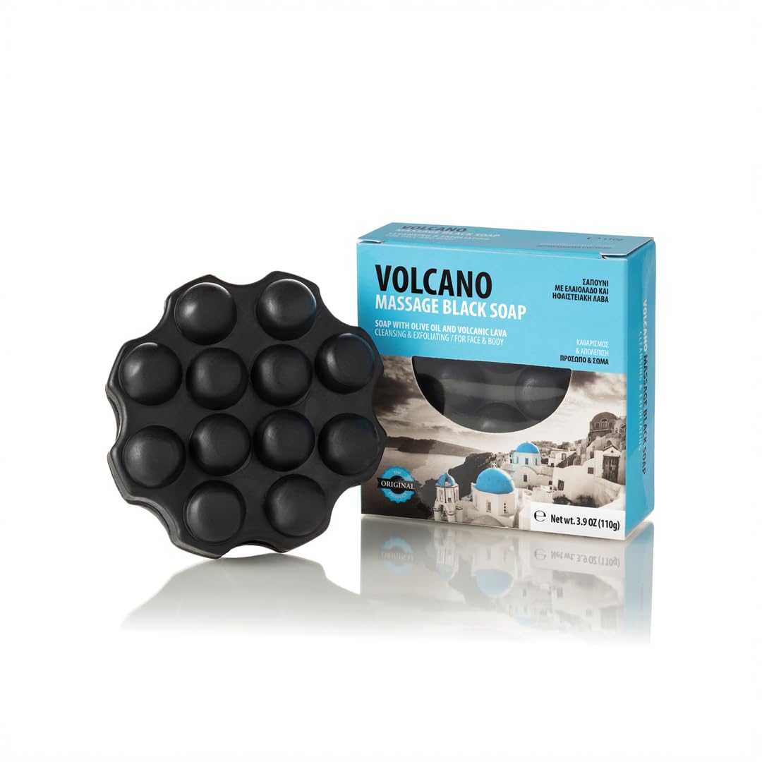 Santo Volcano Massage Black Soap 110g