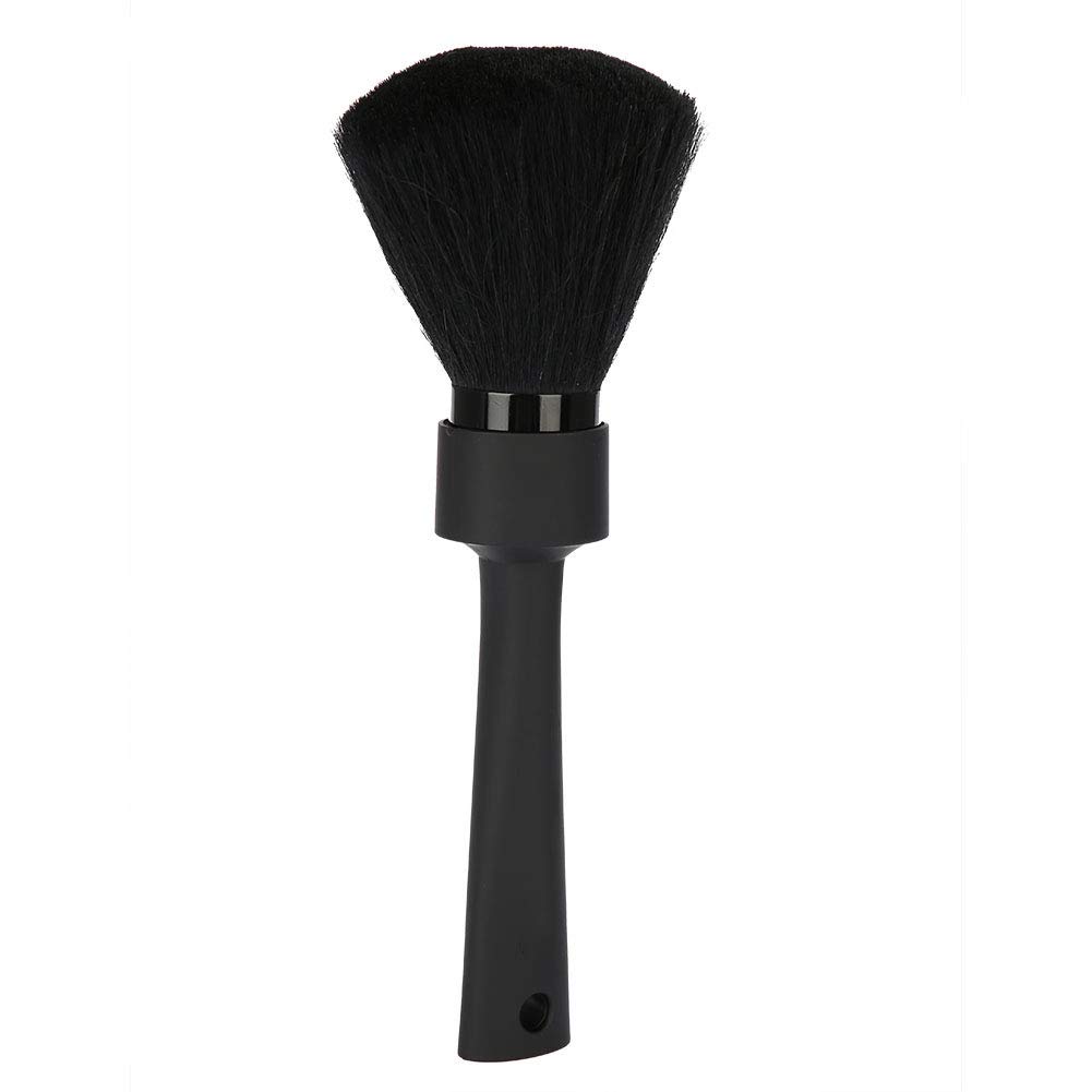 Camidy Neck Face Duster Brush,Soft Hair Sweep Brush for Hair Clipping Cleaning,Professional Hair Styling Hairdressing Brush with Long Handle for Barber Home Salon