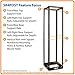 Tripp Lite 45U 4-Post Open Frame Rack, Network Equipment Rack, 1000 lb. Capacity (SR4POST), Black