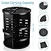 360 Spinning Makeup Organizer, Round Storage Rack Makeup Carousel Cosmetics Shelf Tower for Countertop and Bathroom, Black