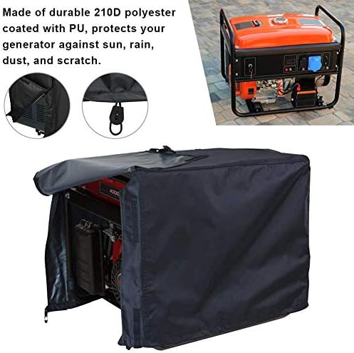Wendysy Waterproof UV Resistant Universal Generator Cover Generator Running Cover Portable Safety Generator Accessories Super Heavy Duty Tarpaulin Enclosure for Most Generators