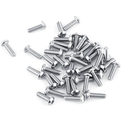 100Pcs/Lot M3 Button Head Hex Socket Stainless Steel SS304 Hexagon Machine Screw Bolt Fastener Assortment Kit